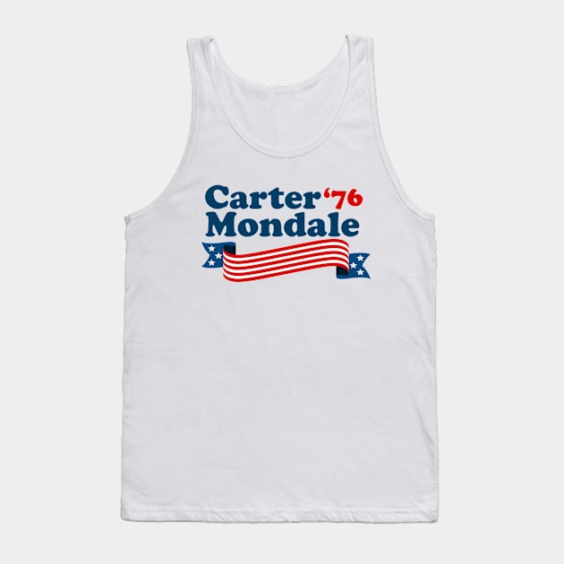 Carter Mondale '76 Retro Election Tank Top by epiclovedesigns